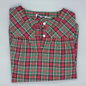 Vineyard Vines Holiday Plaid Top